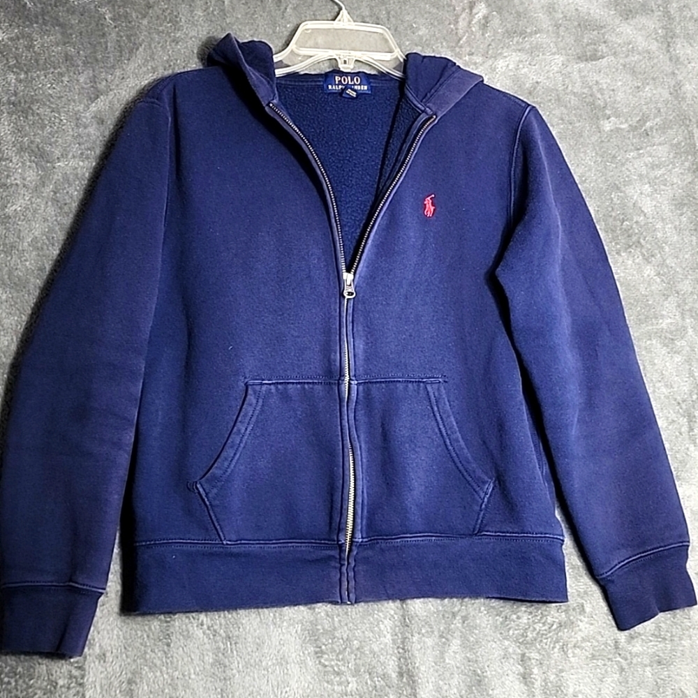Polo Ralph Lauren Kids Jacket Hoodie Size Large Fleece lined